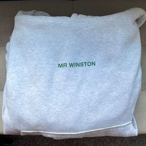 Mr Winston Sport Grey Hoodie Sz M